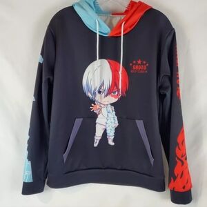 Anime My Hero Academia Size 2XL Hoodie Todoroki Shoto Half Cold Half Hot NWOT